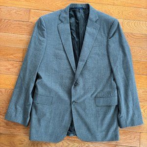 Brooks Brothers 1818‎ Regent Fit Lanificio di Tollegno Gray Wool Blazer 40R 34W